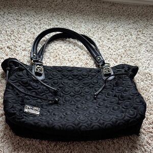Coach Black Quilted Shoulder Bag